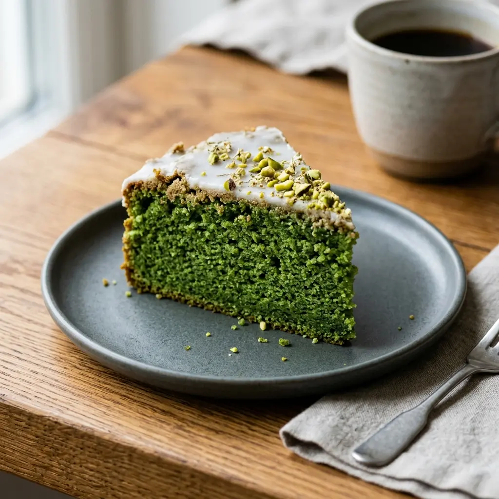 Giftkuchen als süßes und hausgemachtes Dessert serviert