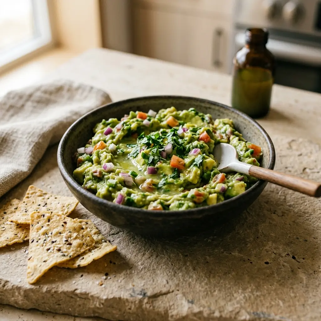 Guacamole fertig als Sauce oder Dip serviert