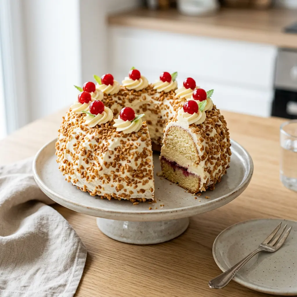 Foto von Frankfurter Kranz servierfertig angerichtet